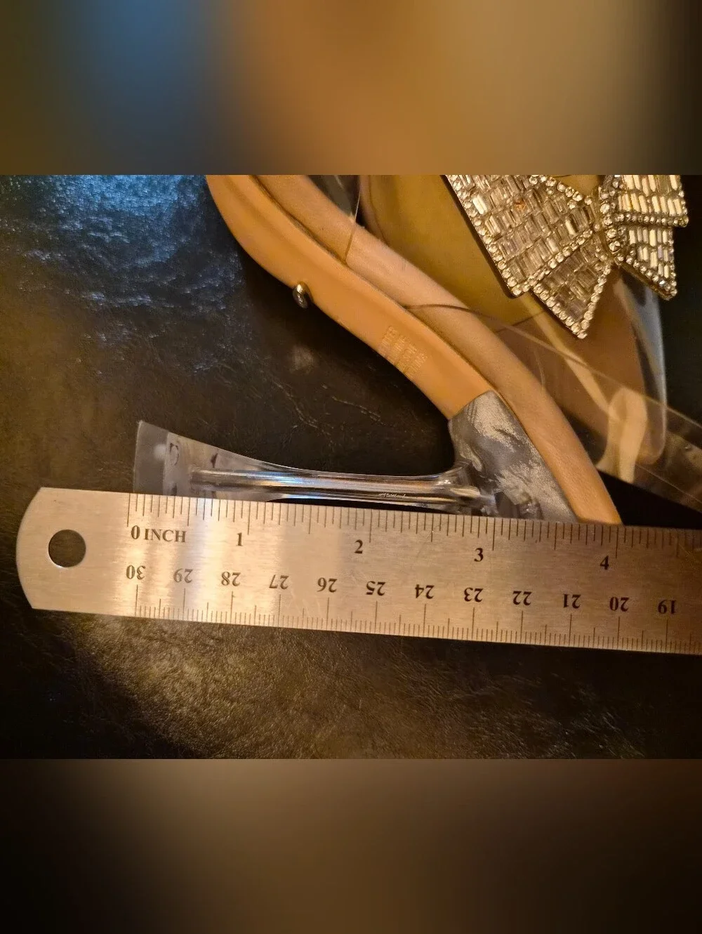 Tony Bianco Clear PVC Slingback Heel with Crystal Star Accent